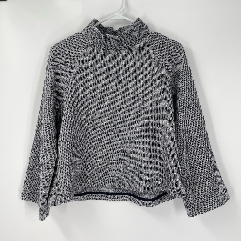 Theory Mock Neck Raglan Perry Top - Picture 1 of 3